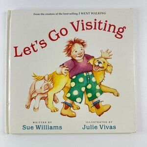 2/$6 Let's Go Visiting book by Sue Williams (Hardcover)